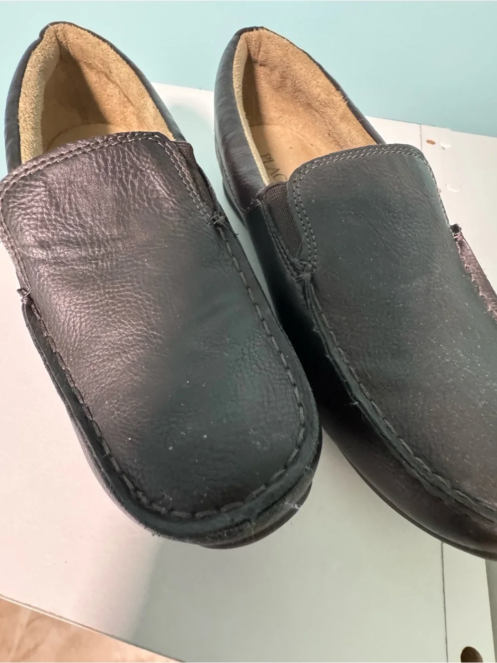 The Children's Place Black Boys Slip-On Dress Shoes